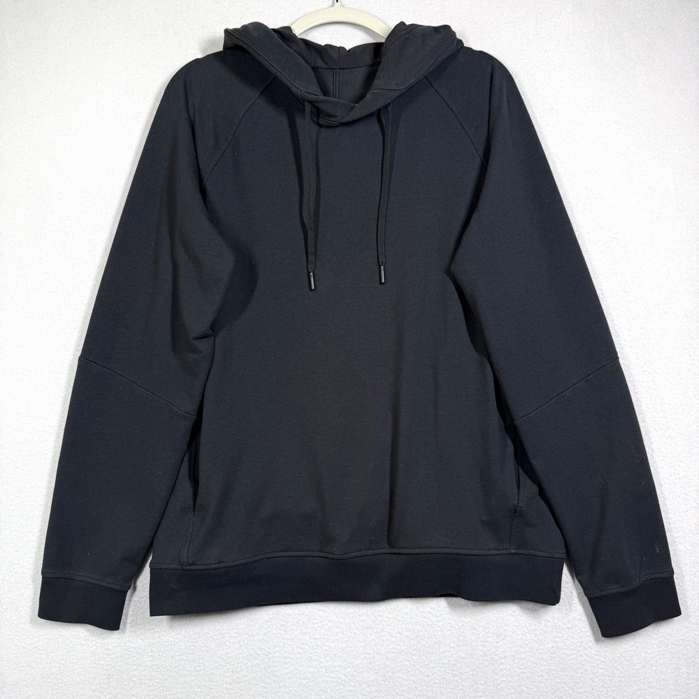 Lululemon City Sweat Pullover Hoodie Mens Large Athleisure Black Sweatshirt